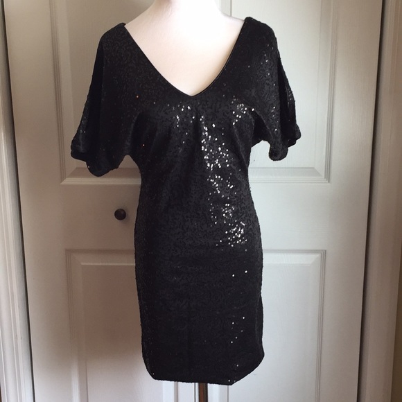 ArdenB Mini black sequin dress - Picture 2 of 4